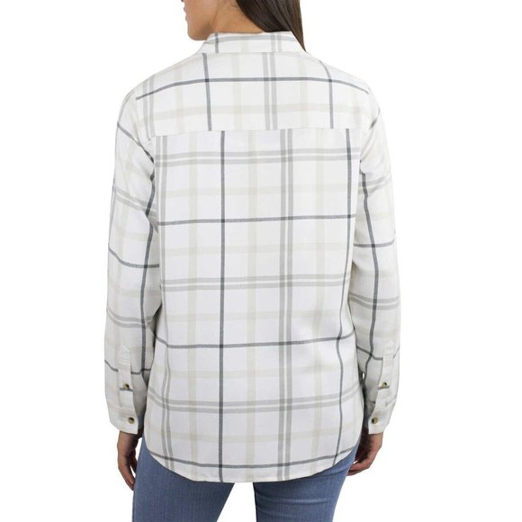 NWT Jachs Girlfriend Women's Plaid Super Soft Flannel Button Shirt, Size S - Picture 3 of 11